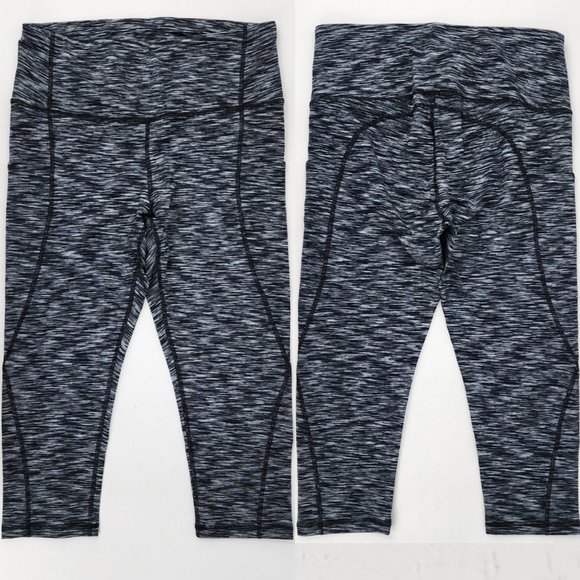 New Phisockat Womens Large 29x19 Yoga Capri Pants Leggings w/ Pockets Space Dye - Picture 2 of 7